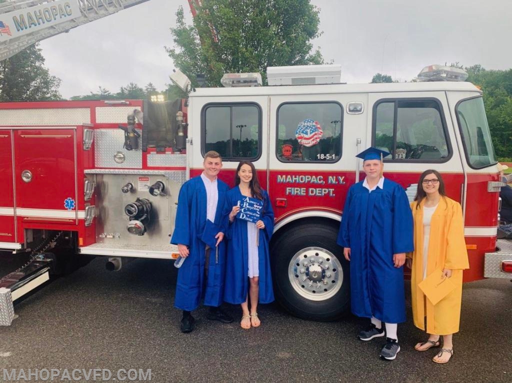 MVFD ATTENDS HIGH SCHOOL GRADUATION AND SUPPORTS 5 OF OUR OWN GRADUATES